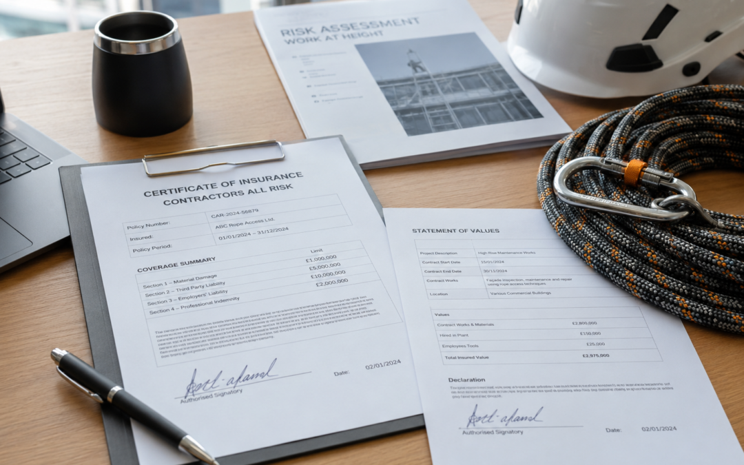 RC pro cordiste : quelles garanties exiger de votre prestataire ?