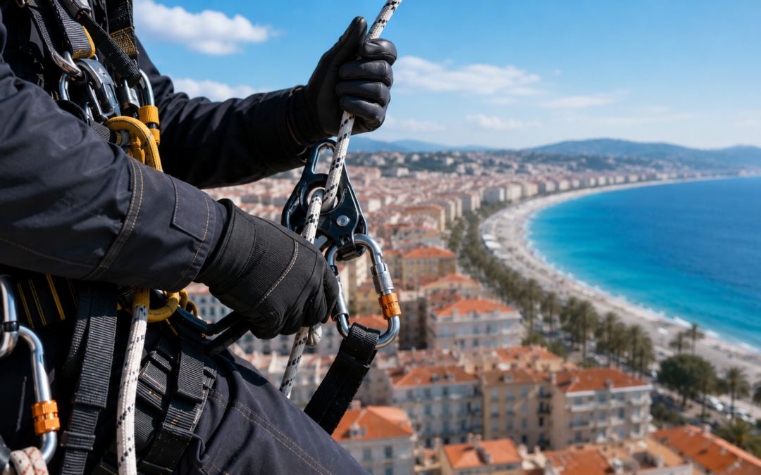 Cordiste à Nice — Travaux en hauteur sur cordes (06)